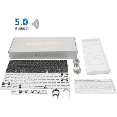 G32B GK64XS Hot Swap Programmable Bluetooth Mechanical Keyboard Pcb Custom Kits RGB Switch Type-c Usb Port Module suit GH60