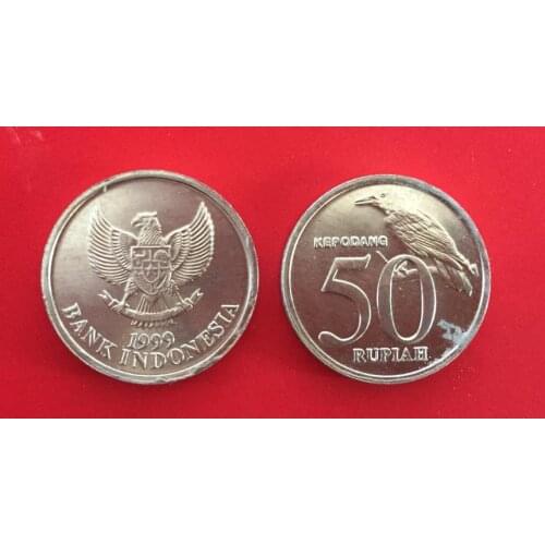 Indonesian Rupiah 50 Asia Coins Old Original Infrequent Coin Commemorative Edition 100% Real Random Year