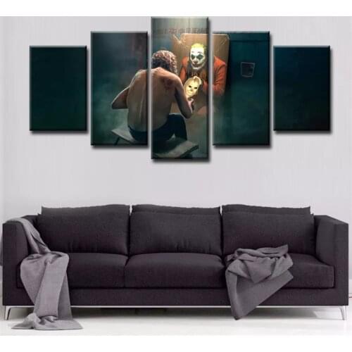 5 Piece Movie Comics Superhero Clown Painting Modern Poster Print Canvas Wall Picture For Home Living Room Decoration Painted