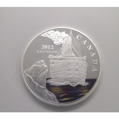 British Titanic Ship Love Silver Plated Commemorative Coin Collection Lucky Coin Business gift