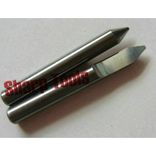 10pcs 4MM 45 Angle 0.8MM Tip Metal Engraving Tools, CNC Cutters, Carbide Router Bits, Special for Cu, Al, Steel Carving Machine