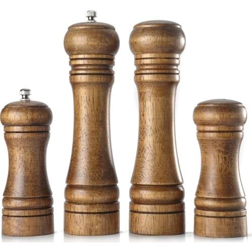 Wood Pepper Mill and Salt Shaker Set, Kitchen Gadgets