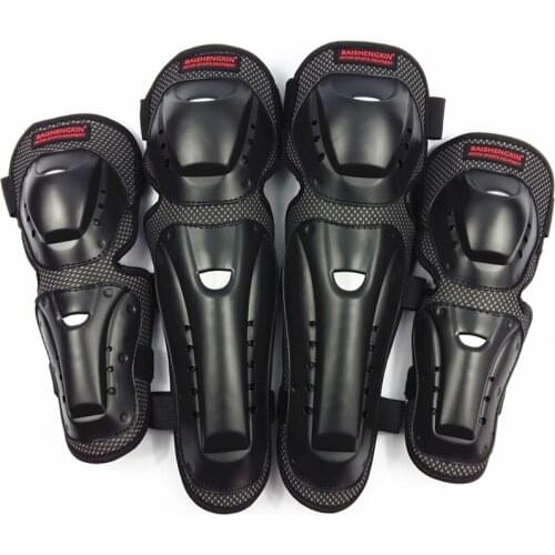 NEW 4pcs Motocross Skating Knee Protectors Motorcycle Knee & Elbow Protective Pads Riding Protective Gears Men Women Protection