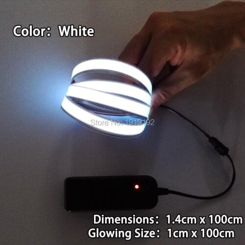 NEW DC-3V Steady on Driver 8 Color 1.4X100CM el tape el wire el strip for car,house,Bar,dispaly,holiday, Party decoration