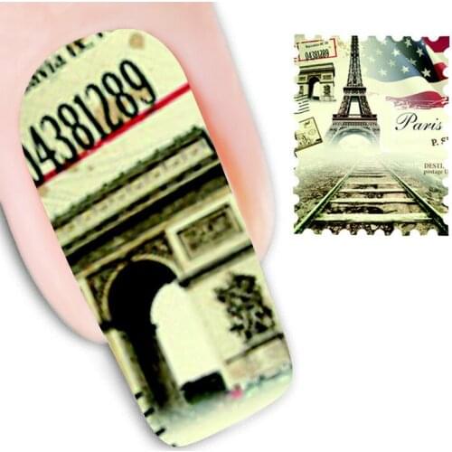 Wholesale best new year tip 3D simulation water transfer nail sticker Decal nail Art Sticker 500sheets/lot free EMS/DHL shipping