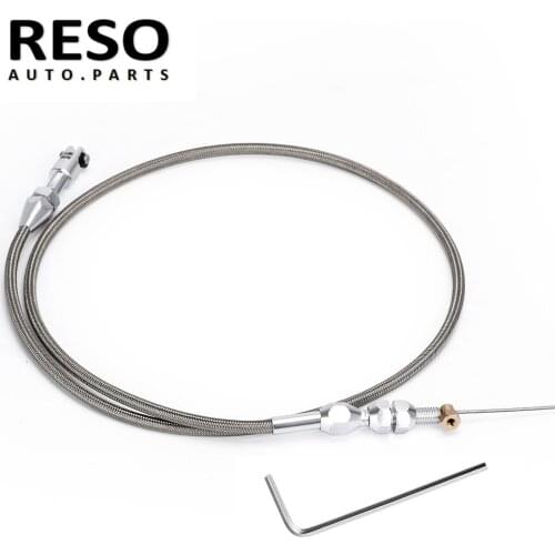 RESO--Stainless Steel Braided 36" Throttle Gas Cable Kit For 97-07 Chevrolet/Chevy LS1 Engine 4.8L 5.3L 5.7L 6.0L
