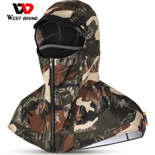 WEST BIKING Winter Cycling Bike Cap Headwear Camouflage Stylish Warmer Riding Headgear Bicycle Bike Bandana Men Sports Hat Scarf