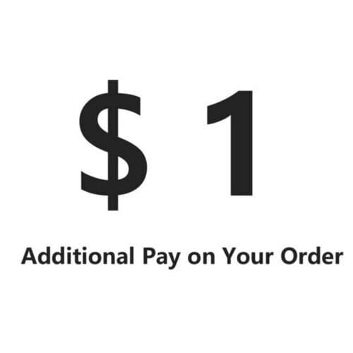 Extra Cost for goods or for freight,please contact us before placing the items 1USD