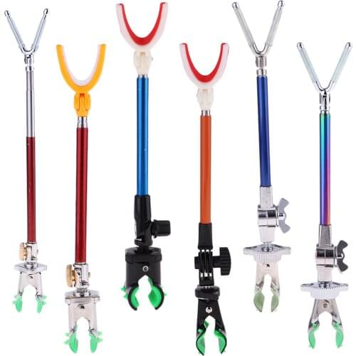 Fishing Rod Holder Rotating Metal Rod Pole Bracket Rear Hanging Rod Rest