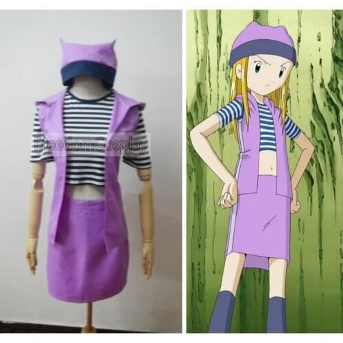Digimon Adventure Orimoto Izumi Cosplay Costume