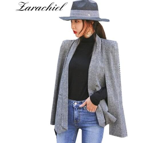 Женские длинные пиджаки HAMALIEL China At AliExpress