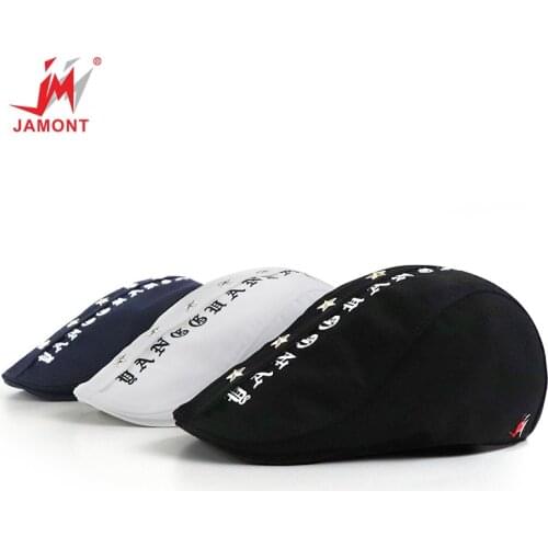 JAMONT2019 Fashion Visor Cap Men Women Beret Spring Autumn Bone Hats Patchwork Striped Flat Caps Casquette Casual Gorras cap men