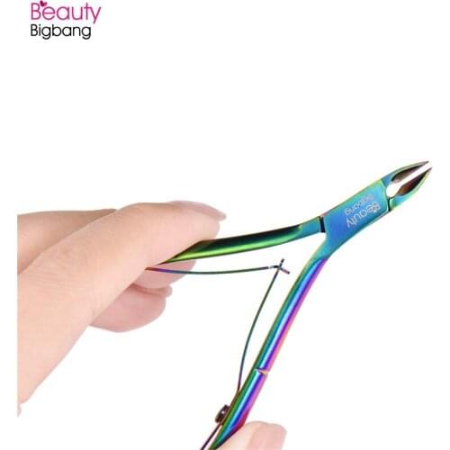 Cuticle BeautyBigBang Nail Nipper Cutter Rainbow Clipper Nail Scissor Dead Skin Remover Trimming Manicure Nail Art Tool