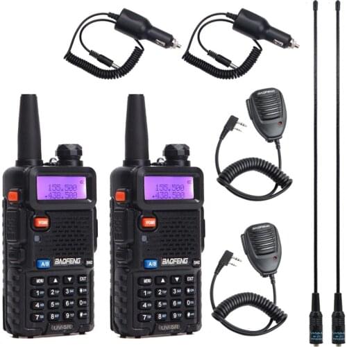2PCS Baofeng BF-UV5R Amateur Radio Portable Walkie Talkie Pofung UV-5R 5W VHF/UHF Radio Dual Band Two Way Radio UV 5r CB Radio