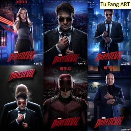 Marvel Superhero Canvas Painting Wall Art Daredevil Daredevil Posters and Prints Pictures for Living Kids Nordic Home Decoration
