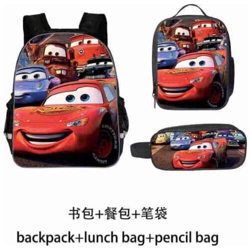 Disney 3D Print Schoolbag Sets For Boys Kids Backpack Multi Function Kids Satchel Children Book Bag Back To School Bags