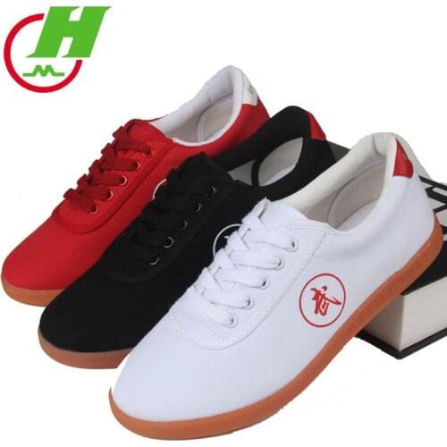 Wholesale Men And Women Absorb Sweat And Wick Away Sweat Canvas Tai Chi Shoe Tendon Good Quality Martial Art Shoes
