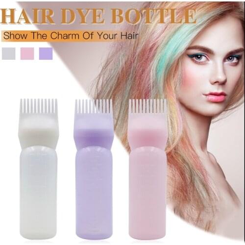 160ML Hair Dye Bottle Plastic Spray Bottle Applicator Dispensing Salon Hair Coloring Dyeing Hairdressing Dye Tool Spray Bottle