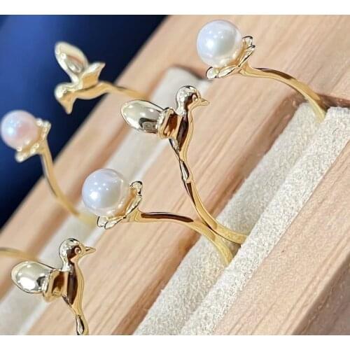 DIY Charm 925 Sterling Silver Adjustable Finger Ring Base Settings Findings Jewelry Parts Fittings Accessories for Beads