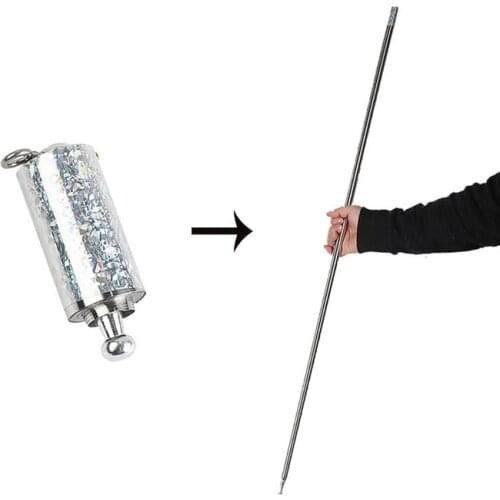 110CM Funny Lightweight Magic Wand Appearing Cane Trick Prop Pocket Magic Tricks Professional Close Up Illusion Telescopic Stage