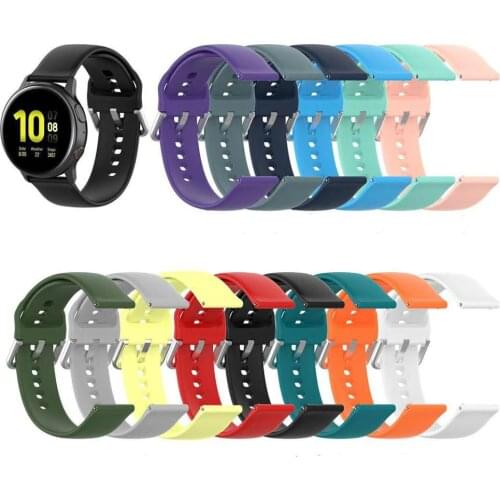 For Samsung Galaxy Active silicone Replacement Wristband Sports Strap For Galaxy Active 2 40mm 44mm Bracelet ремешок Correa