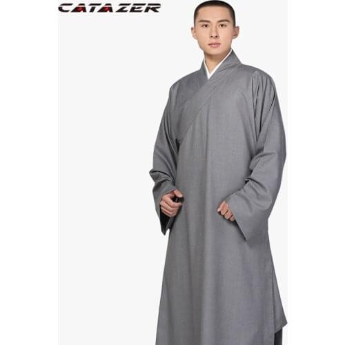 Traditional Chinese Kung Fu Suit Wudang Shaolin Monk Robe Tai Chi Martial Arts Uniforms Custom Service