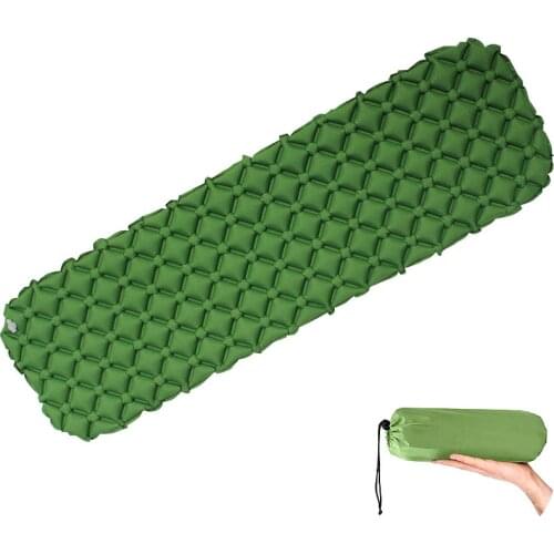 Outdoor Ultralight Inflatable Mattress 1 Person Sleeping Pads Waterproof Bags Thicken Camping Mat with Fill Air Bag