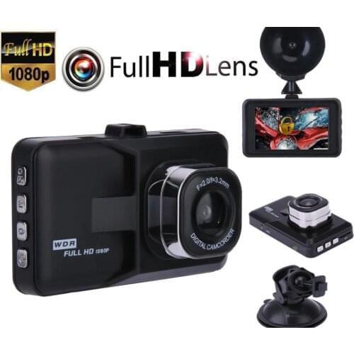 Car DVR 3.0" Vehicle 1080P Car Dashboard DVR Camera Video Recorder Dash Cam G-Sensor GPS