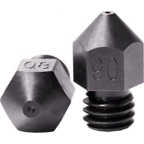 High Temperature Hardened Steel Nozzle for 3D Printer PEI PEEK or Carbon fiber for SWISS MK8 Ender3 CR10 CR10S HOTEND Extruder