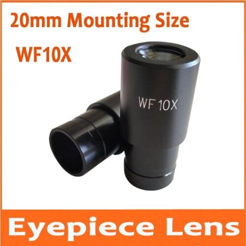WF10X 16mm Wide Angle Small Biological Microscope Eyepiece Lens with Mounting Size 20mm
