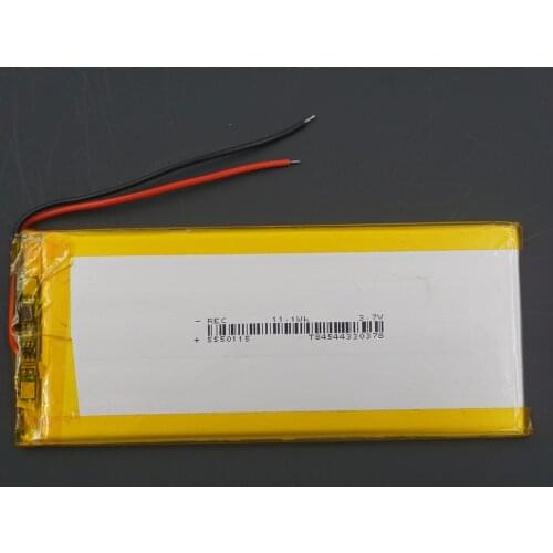 XINJ 3.7V 3000 mAh Lithium Polymer Battery Li Po 5550115 For GPS Power bank E-book PDA MID Player device DVD IPTV Tablet PC MP5