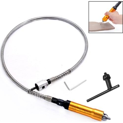 YEODA 6mm Flex Shaft handpiece Power Tool Electric Drill Aluminium alloy Handle Flexible Shaft
