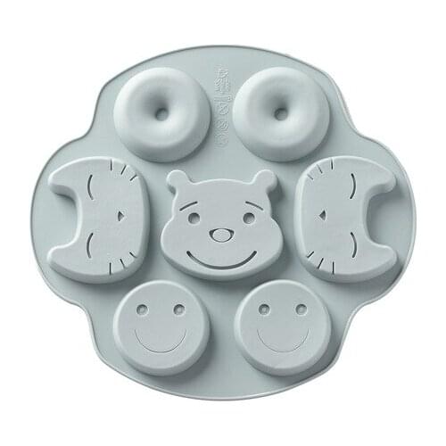 1PC Expressions Cat Cake Decorating Silicone Fondant Chocolate Mold Decorating Tool Silikon Form Baking Accessories OK 1022