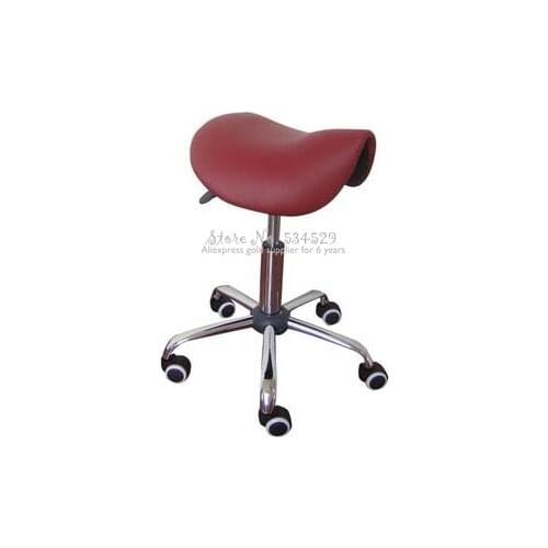 25% Rolling Massage Chair Saddle Stool Leather Upholstery Portable Pedicure Salan Spa Tattoo Facial Beauty Massage Swivel Chair