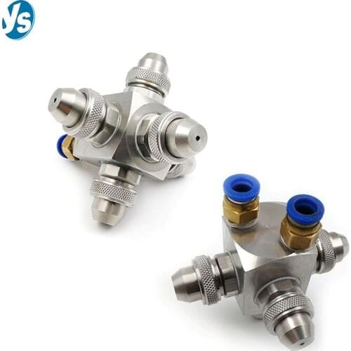 Superior Product 8650 Cluster Type Five Spouts Spray Air Atomizing Nozzle, Cluster Header Type Air Booster Nozzle