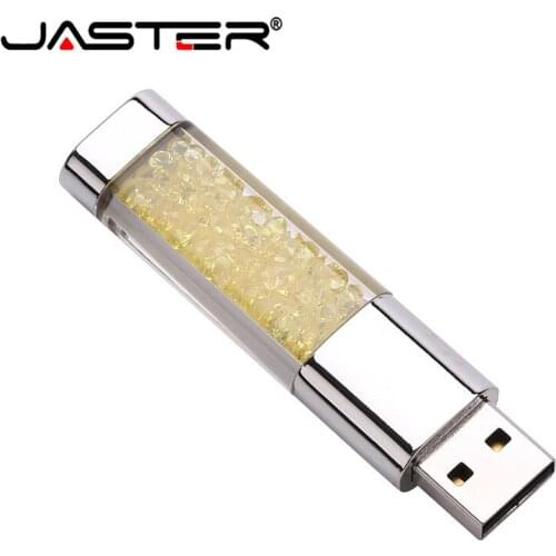 JASTER hot selling real capacity crystal Article thumb drive 4GB 8GB 16GB 32GB USB 2.0 External Storage USB flash drive