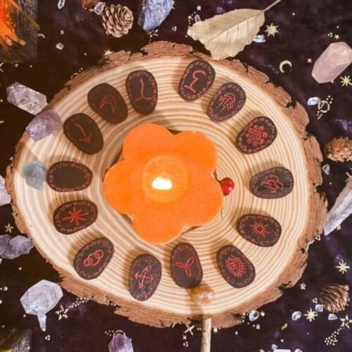 13MC Crystal Epoxy Resin Mold Rune Divination Casting Silicone Mould DIY Crafts Plaster Soap Making Tool