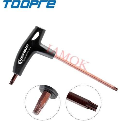 TOOPRE Bicycle Black T25 Torx Spanner Alloy Steel Iamok Bike Parts 41.3g Disc Brake Rotor Tool