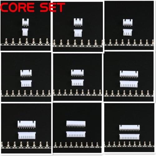 Kit 2P 3P 4P 5P 6P 7P 8P 9P 10P 11P 12-16 Pin 2.54mm Pitch Terminal/Housing/Pin Header Connector Wire Connectors Adaptor XH Kits