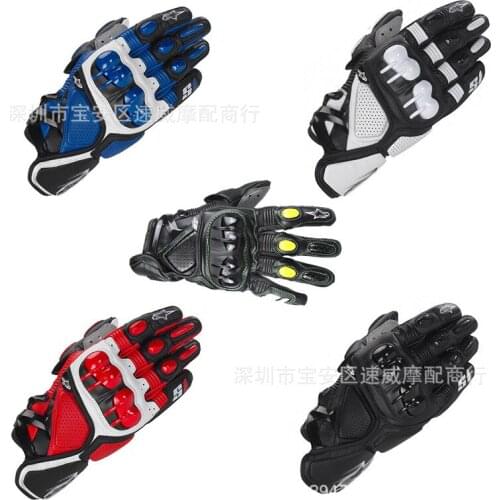 Motorcycle Racing Gloves Outdoor Knight Leather Motorcycle Gloves Drop-Resistant Non-Slip Motorcycle Riding Gloves