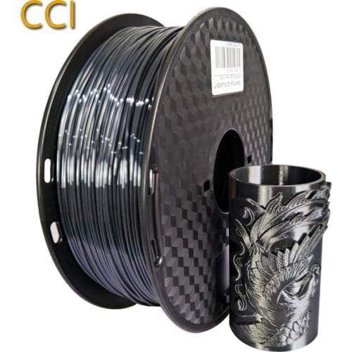 Silk pla Black 1.75mm 1kg PLA silky Rich Luster 3d Printer filament shiny purple red copper silk feeling like printing materials