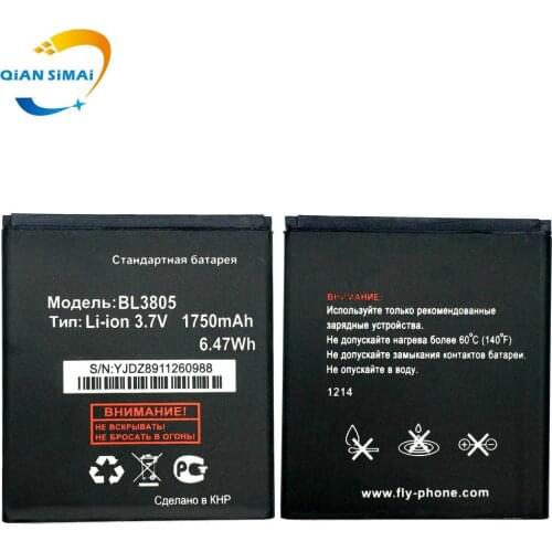 New Fly IQ4404 IQ4402 3.7V 1750mAh Original Replacement Phone Li-ion Battery BL3805 Mobile Phone