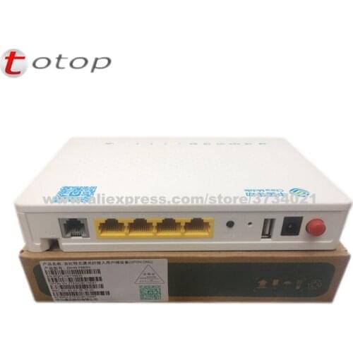 New ZTE F663N GPON ONU ONT 3FE+1GE+1Tel+USB+Wifi English version With China Mobile Logo