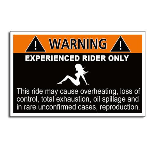 Experienced Rider Funny Warning Sticker Decal Off Road JDM Window Bumper reflective sticker motorcycle car stickers and decals