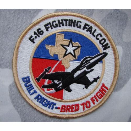 TACTICS US UNITED STATES USAF F-16 FIGHTING FALCON EMBROIDERED PATCH - World military Store