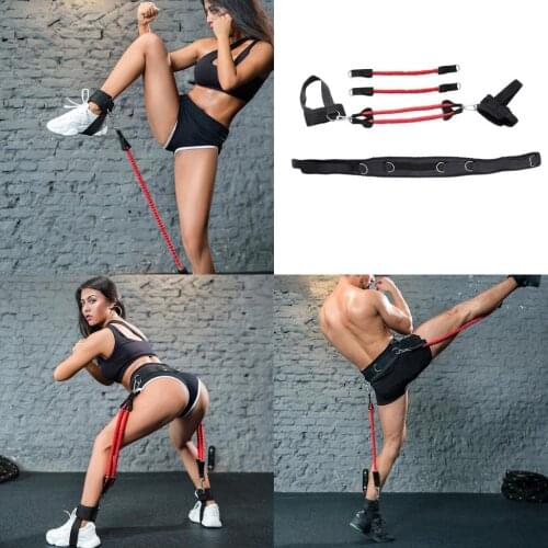 Vertical Jump Trainer Leg Resistance Bands -Muscle Workout - for Basketball Football Taekwondo Yoga