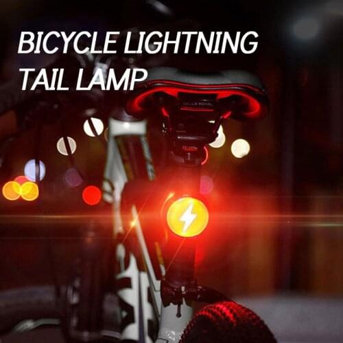 Bicycle Tail Light Helmet Lamp USB Rechargeable Bicycle Warning Light Running Arm Light Wristband Light MTB Bike Rear Torch