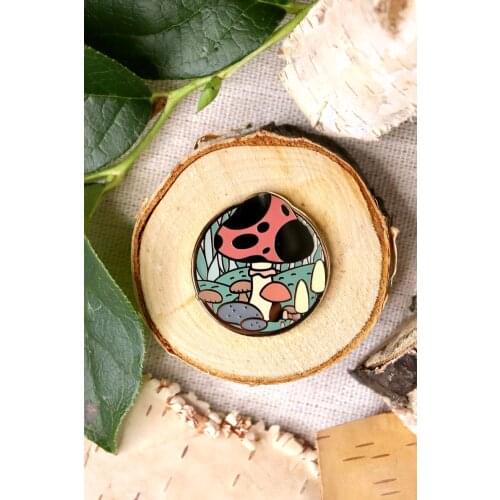 Forest Mushroom Hard Enamel Pin Lapel Pins Badge Brooch Jewelry Accessory (In Stock)