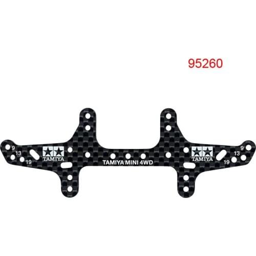 10PCS 1.5mm Carbon Fiber 95260 Lettering Rear Pteris 95433 Front Faucet for RC Tamiya Mini 4WD Car DIY Parts