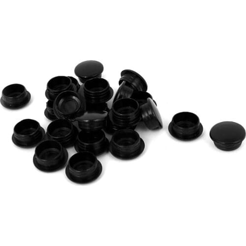24Pcs Round Blanking End Caps Tubing Pipe Insert Bung 15mm x 12mm